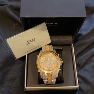 JBW two tone 18k gold diamond embedded watch